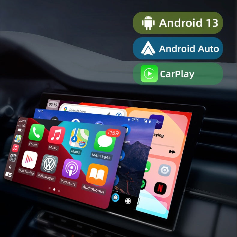 Newest CarlinKit Android 13.0 AI Box Adapter-CarPlay AI Box Max(Plus),for Wired CarPlay&Touchscreen Cars,4G Net,Dual BT,8+128G,Built-in Google Play/Netflix/YouTube/GPS,Wireless CarPlay&Android Auto