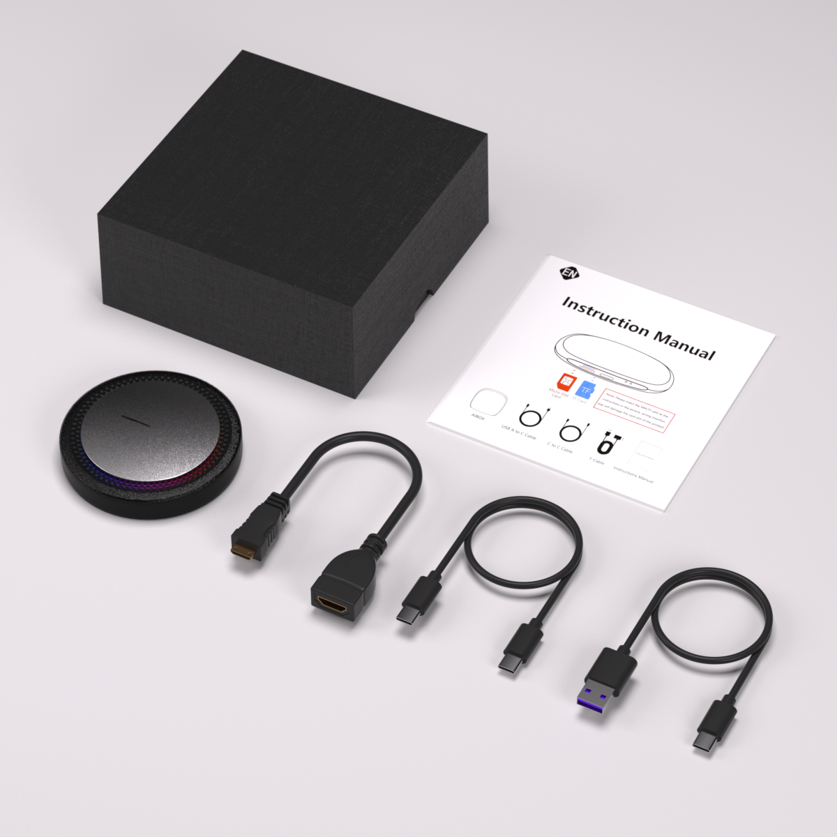 Newest CarlinKit Android 13.0 AI Box Adapter-CarPlay AI Box Max(Plus),for Wired CarPlay&Touchscreen Cars,4G Net,Dual BT,8+128G,Built-in Google Play/Netflix/YouTube/GPS,Wireless CarPlay&Android Auto